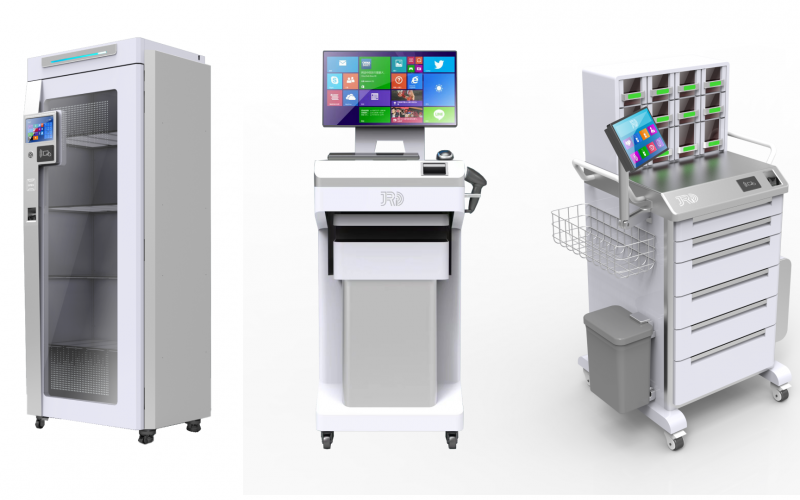 JRI Smart RFID Cabinet, Controller, and Trolley